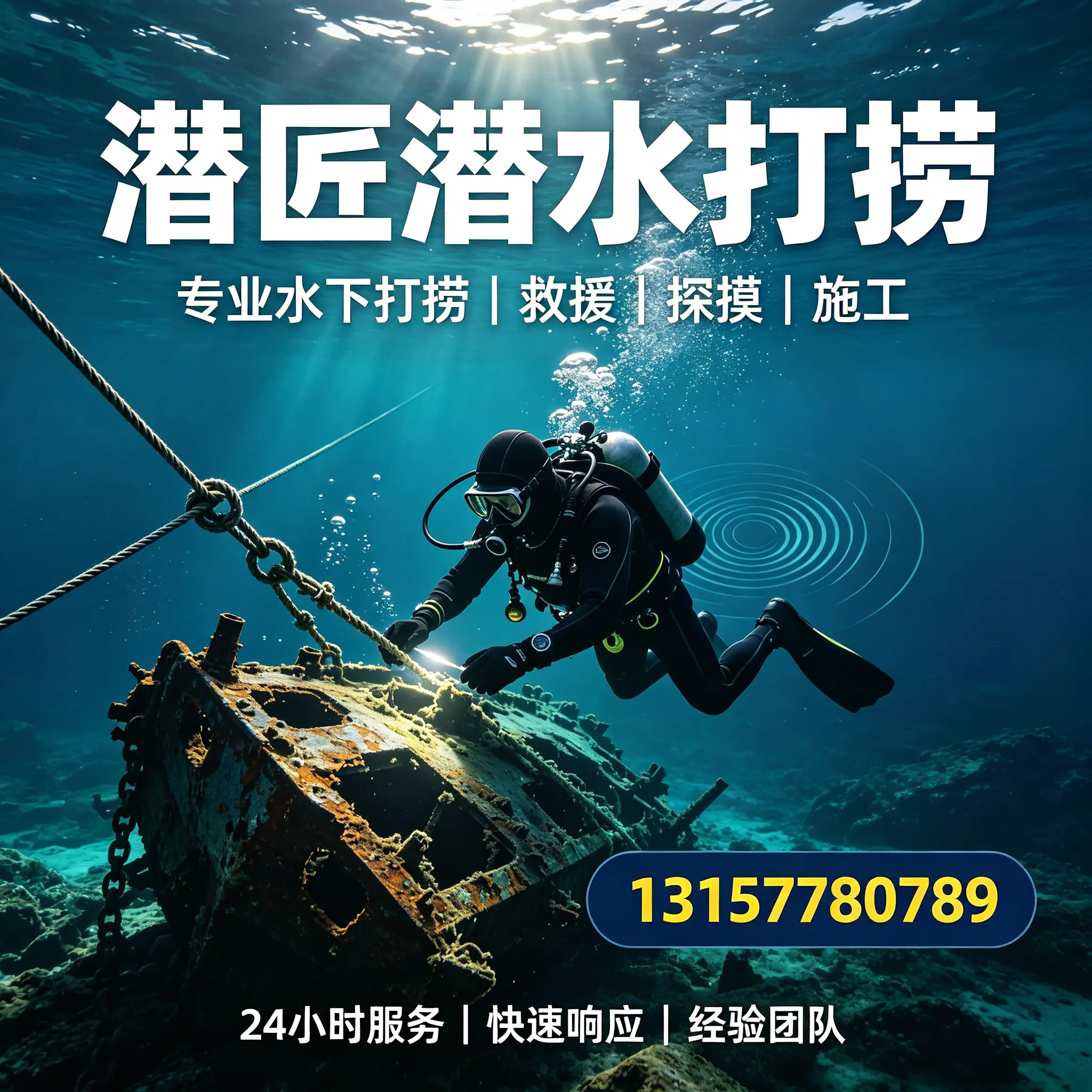 长白水下打捞作业服务产品